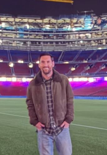 Lionel Messi en el nuevo Camp Nou