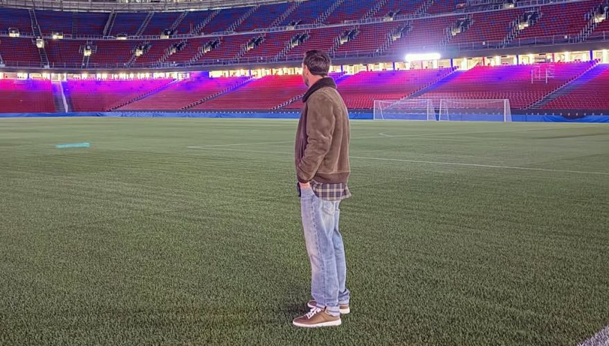 Lionel Messi en el nuevo Camp Nou