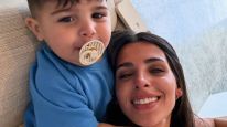 Valentina Cervantes y su hijo Benjamín