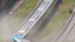 Descarriló por completo el Tren Sarmiento en Liniers 20251111