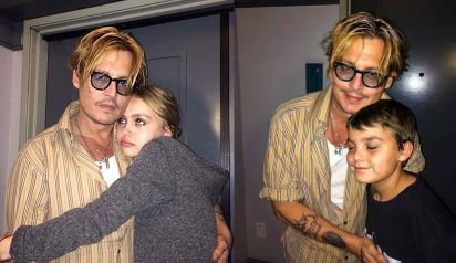 Johnny Depp y sus hijos