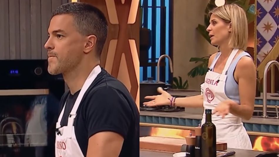 Chino Leunis y Eugenia Tobal en MasterChef Celebrity