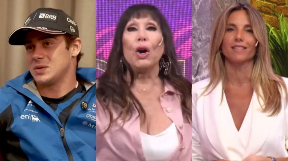 Franco Colapinto, Moria Casán y María Belén Ludueña