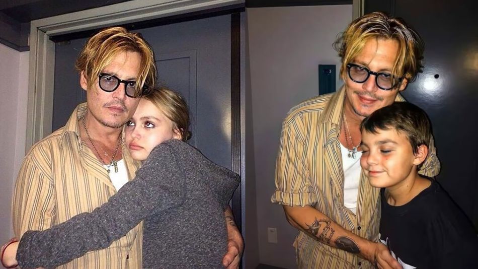 Johnny Depp y sus hijos