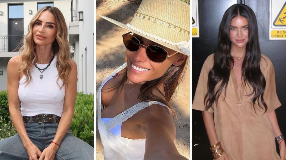 María Vázquez, Pampita y Zaira Nara