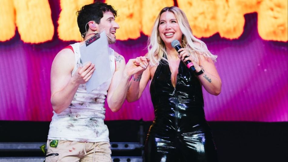 Martin Cirio y Wanda Nara