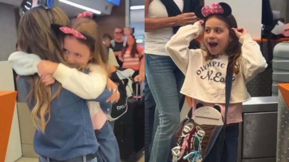 Sandra Borghi junto a su hija Juana