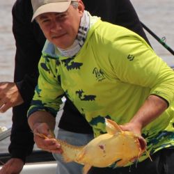 Durante las ocho horas de pesca, la cancha entregó resultados dispares según la zona: algunos equipos obtuvieron solo un par de ejemplares, mientras que otros superaron las veinte piezas. 