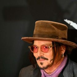 Johnny Depp llega a la alfombra roja para la avant-première de su nueva película 'Modi, Tres Días en el Ala de la Locura' en Argentina. Foto de Luis Robayo / AFP | Foto:AFP
