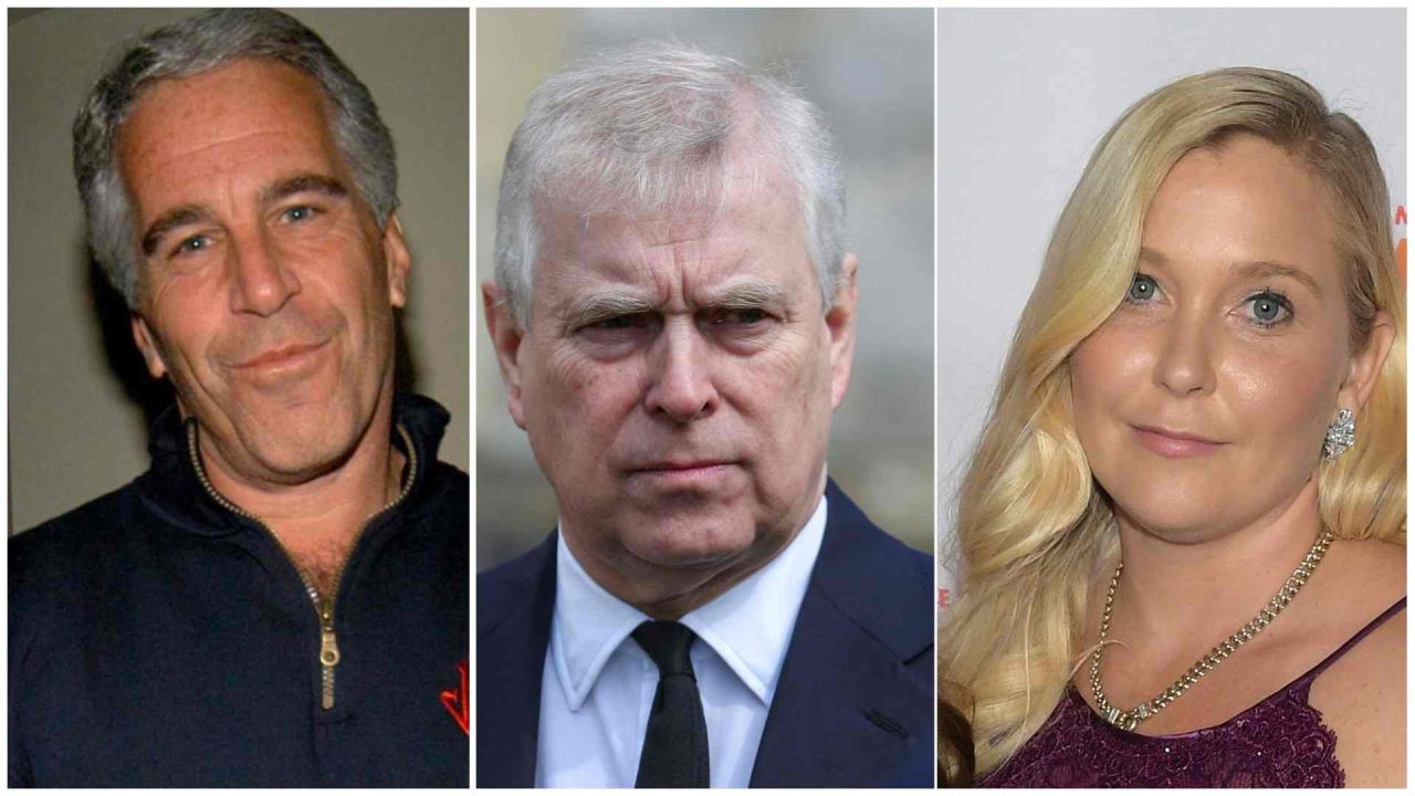 Jeffrey Epstein, el príncipe Andrés y Virginia Roberts Giuffre. | Foto:AFP