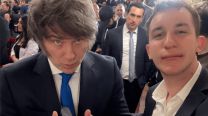 La selfie de Santilli junior con Milei: "Para adelante Presi"