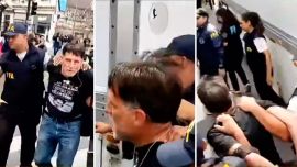 Tensión y detenidos en la marcha de jubilados: entre los demorados estuvo el padre Paco Olveira