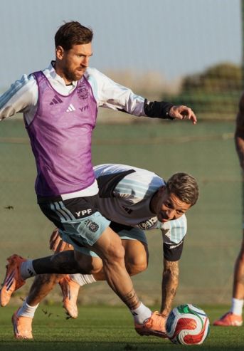 Lionel Messi con la Selección Argentina