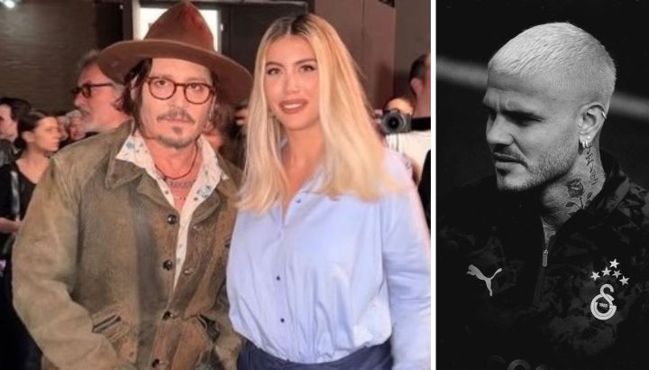 El supuesto gesto de Mauro Icardi tras el encuentro entre Johnny Depp y Wanda Nara que causó revuelo en la red