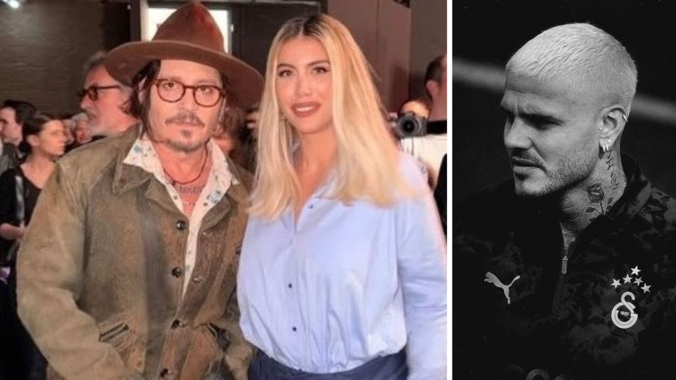Johnny Depp, Wanda Nara y Mauro Icardi