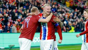 Erling Haaland en Eliminatorias UEFA para el Mundial 2026