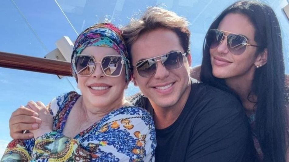 Verónica Castro, Cristian Castro y Mariela Sánchez