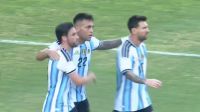 Lautaro Martínez marcó el 1-0 entre Argentina y Angola