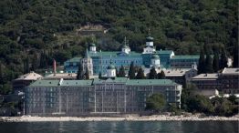 El Monasterio de San Pantaleón, en Mount Athos, Grecia.