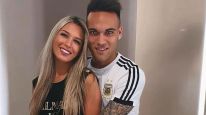 Lautaro Martínez y Agustina Gandolfo