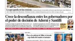 La tapa del Diario PERFIL del domingo 16 de noviembre de 2025
