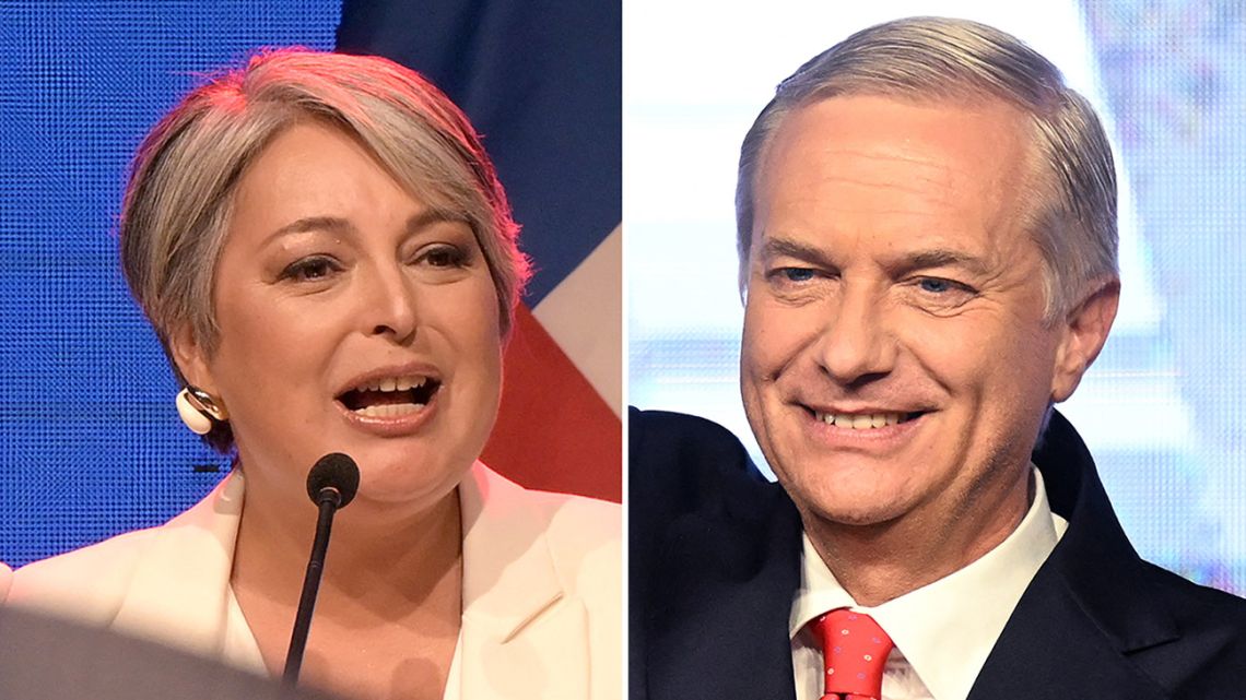 Jeannette Jara and José Antonio Kast.