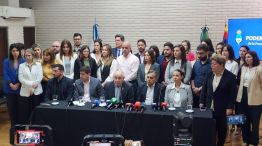 Conferencia de prensa de los fiscales del caso Cecilia