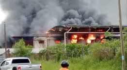 Incendio en Posadas