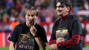 Luka Modric y Zlatko Dalic