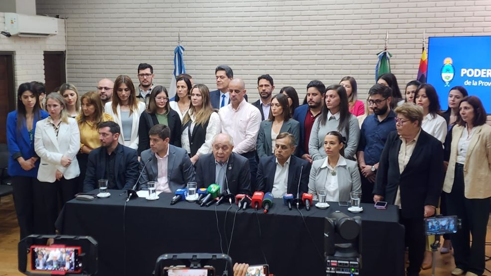 Conferencia de prensa de los fiscales del caso Cecilia