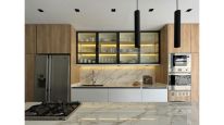 Cocina NH5753: funcionalidad y diseño en un lote angosto
