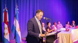 El intendente de Mina Clavero, Luis Quiroga