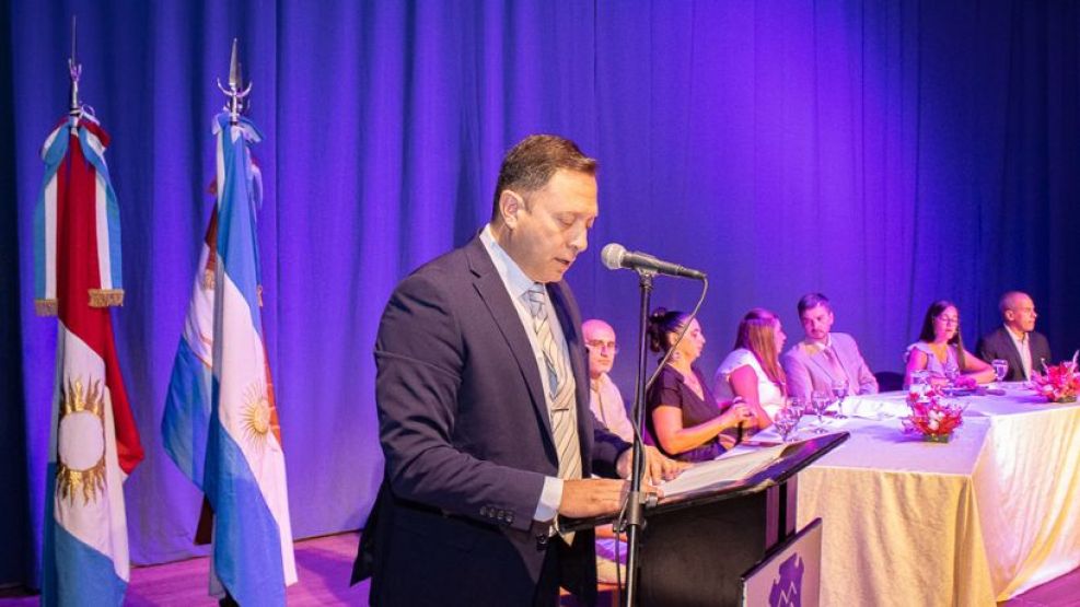 El intendente de Mina Clavero, Luis Quiroga