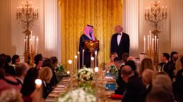 Cena de la Casa Blanca con Trump y el príncipe heredero saudí. 19112025
