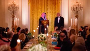 Cena de la Casa Blanca con Trump y el príncipe heredero saudí. 19112025