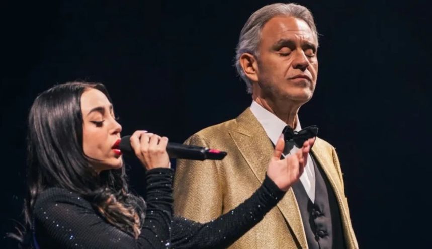 Andrea Bocelli y Nicki Nicole