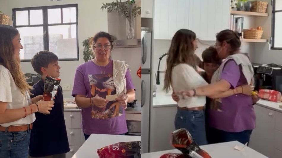 Jimena Barón sorprendió a Mari, su niñera