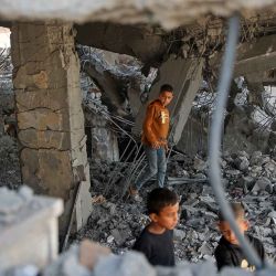 La Ciudad de Gaza un día después de que fuera atacada por el ejército israelí. Foto de Omar AL-QATTAA / AFP | Foto:AFP