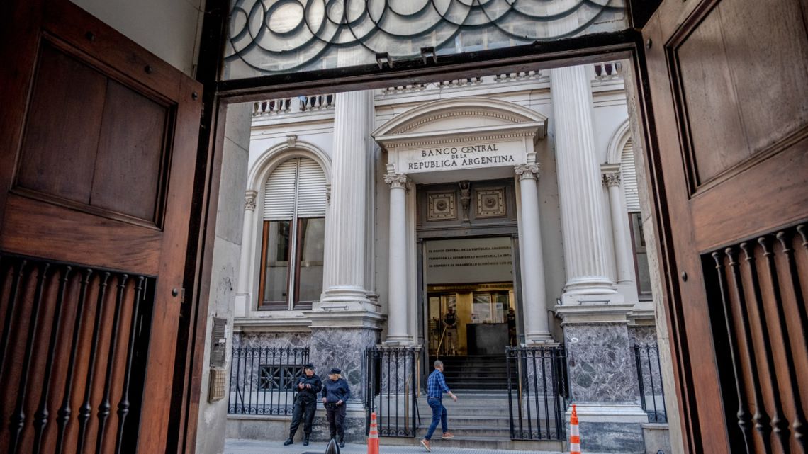 The Central Bank of Argentina in Buenos Aires, Argentina.