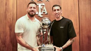 Fatura Broun y Ángel Di María 