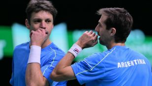 Horacio Zeballos y Andrés Molteni en la Copa Davis