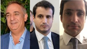 Miguel Ángel Calvete, Javier Ignacio Cardini y Juan Neuss