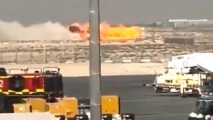 Un avión de la Fuerza Aérea india se estrelló en el Dubai Airshow