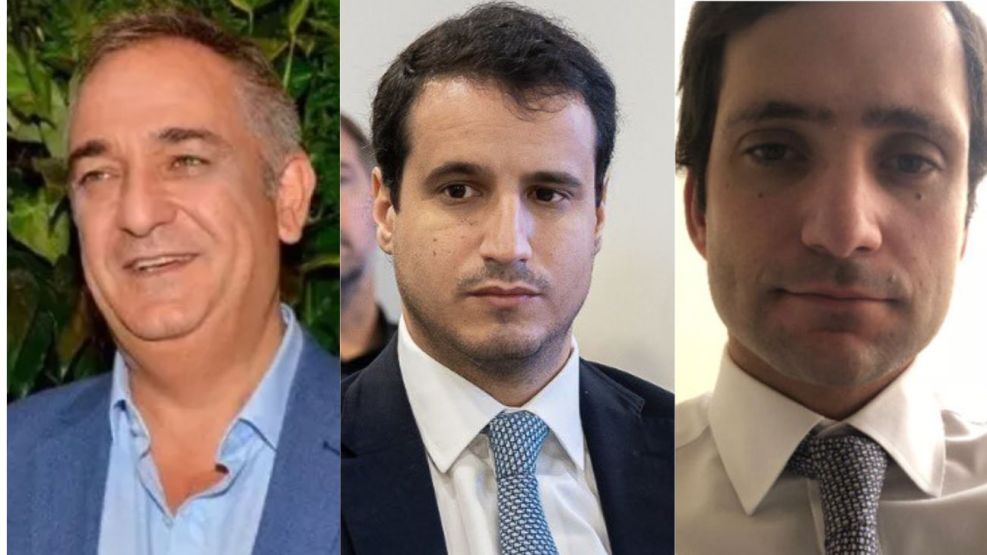 Miguel Ángel Calvete, Javier Ignacio Cardini y Juan Neuss