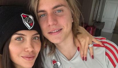 Valentino López y Wanda Nara