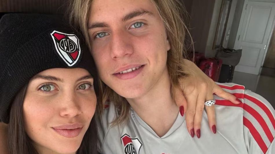 Valentino López y Wanda Nara