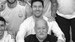 Lionel Messi y Omar Souto