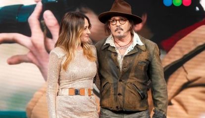 Vero Lozano y Johnny Depp