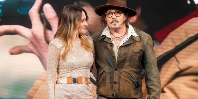 Vero Lozano y Johnny Depp