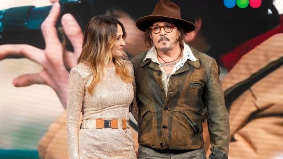 Vero Lozano y Johnny Depp